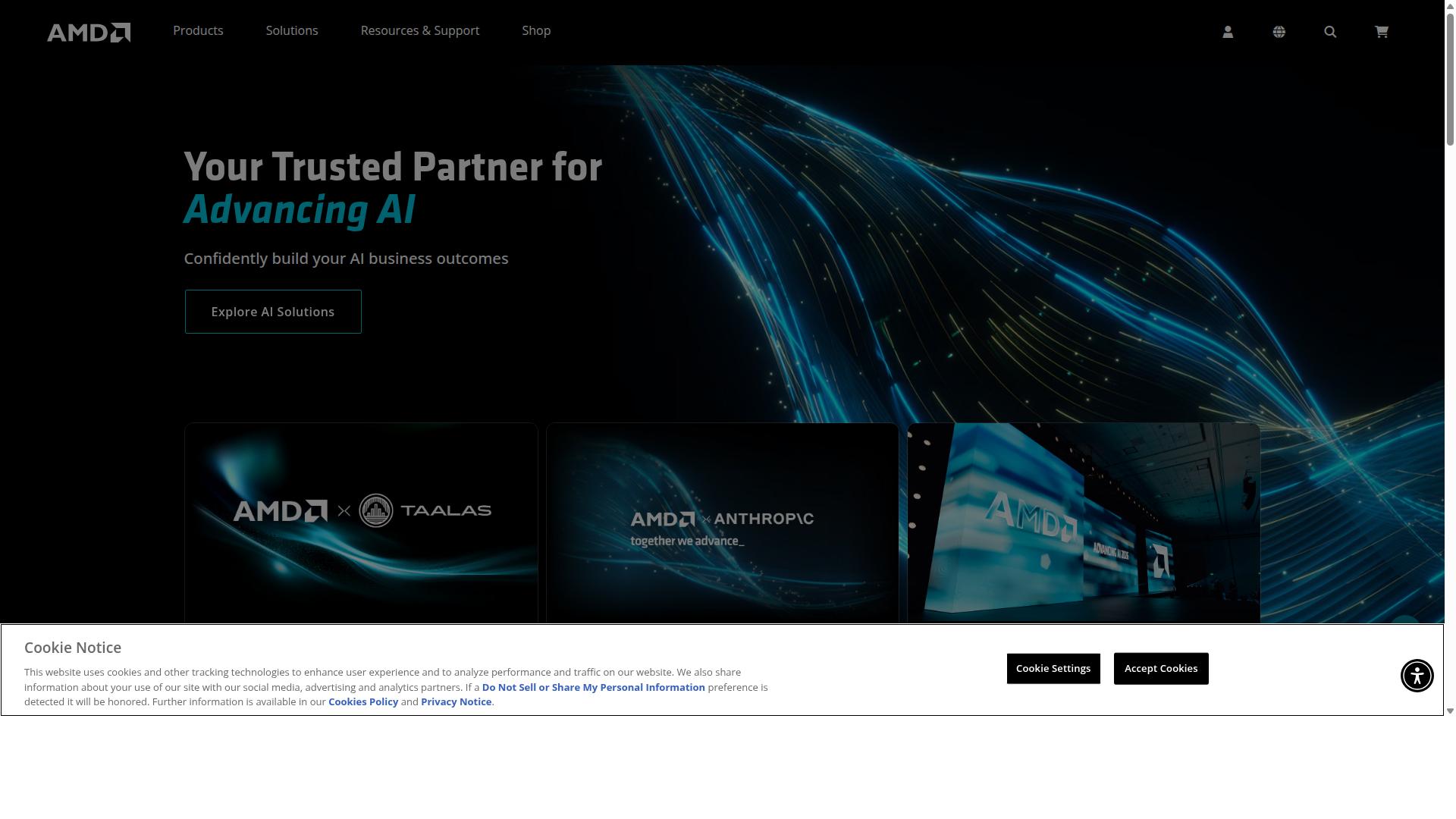 AMD website